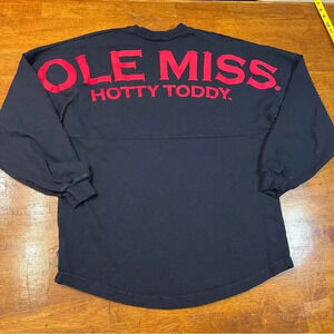 Spirit Activewear Ole Miss Hotty Toddy long sleeve navy shirt size Small